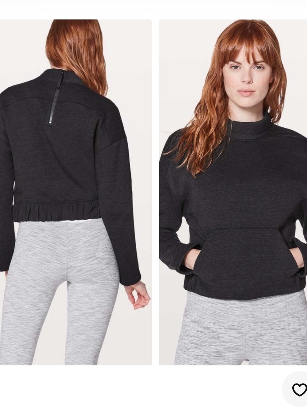Lululemon Light As Warmth Mock Neck Sweatshirt Size 4 Small Athleisure